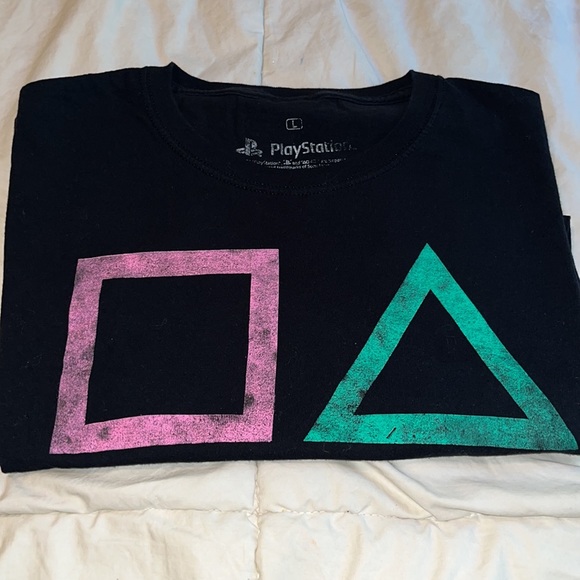 PlayStation Controller logo Black Tee Shirt - Picture 4 of 4